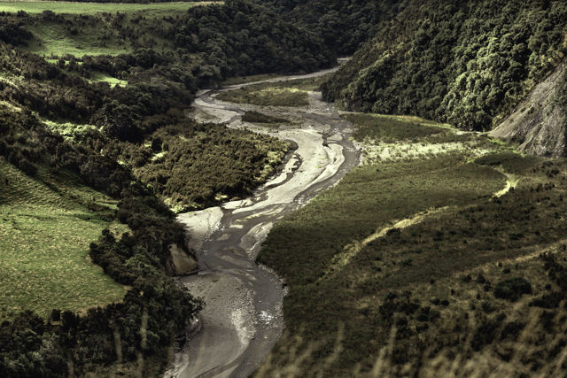 Tukituki River - The Tukituki River near where it starts in the Ruahine Ranges