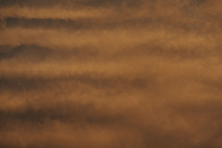 Falling Sky - Interesting cloud ripples at sunset for the imagination to explore