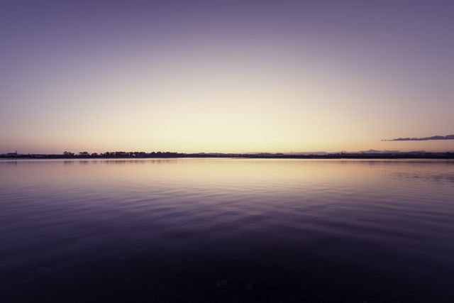 Estuary Serenity - Calm evening just after sunset at Pandora Estuary, Napier, Hawke's Bay