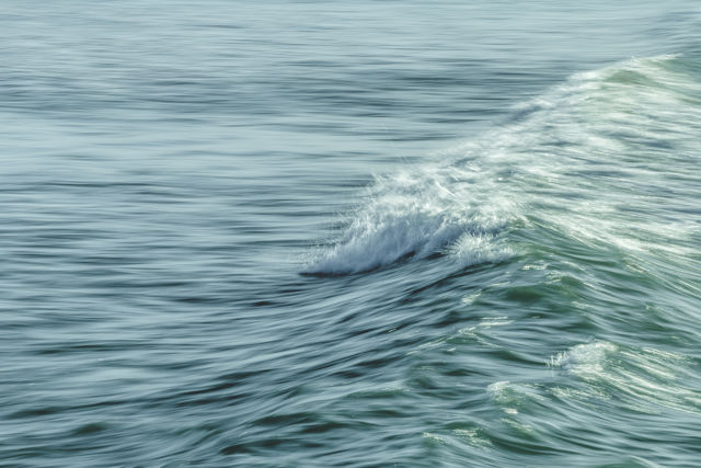 Ocean Bliss 2 - A slow shutter panning across waves creates this cool effect
