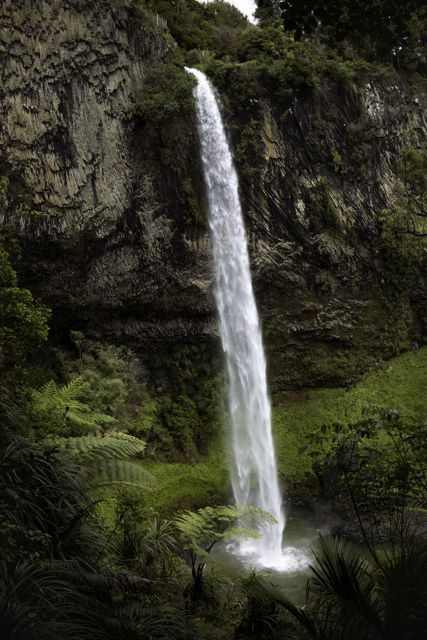 Waireinga / Bridal Veil Falls III - The beautiful tall waterfall near Raglan, New Zealand