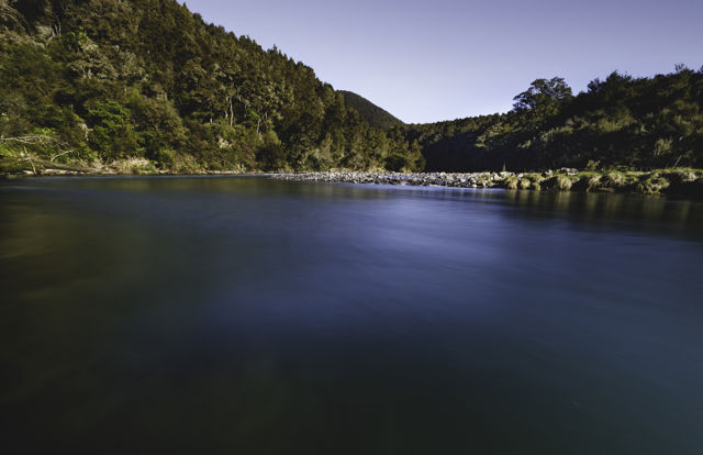 Mohaka River - A clear blue winter's day at the Mohaka River