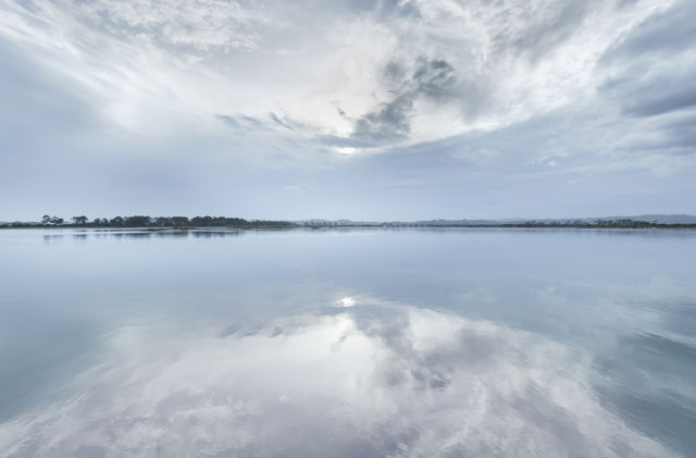 Blue Estuary - Cloud reflections at Ahuriri Estuary