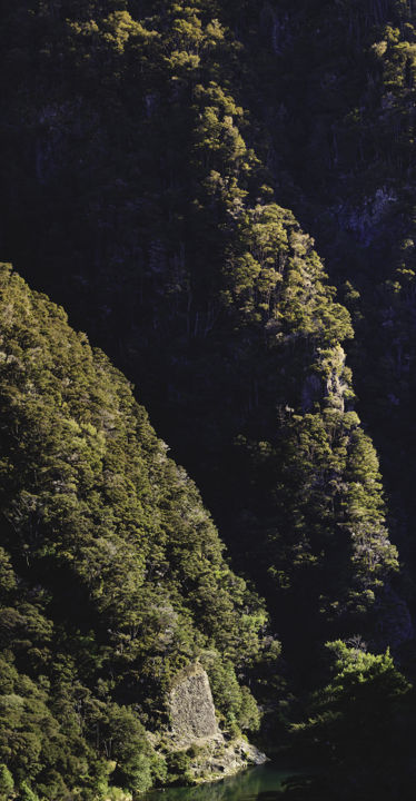 Mohaka River Trail - A dramatic steep landscape seen from high above the Mohaka River in the Kaweka Ranges