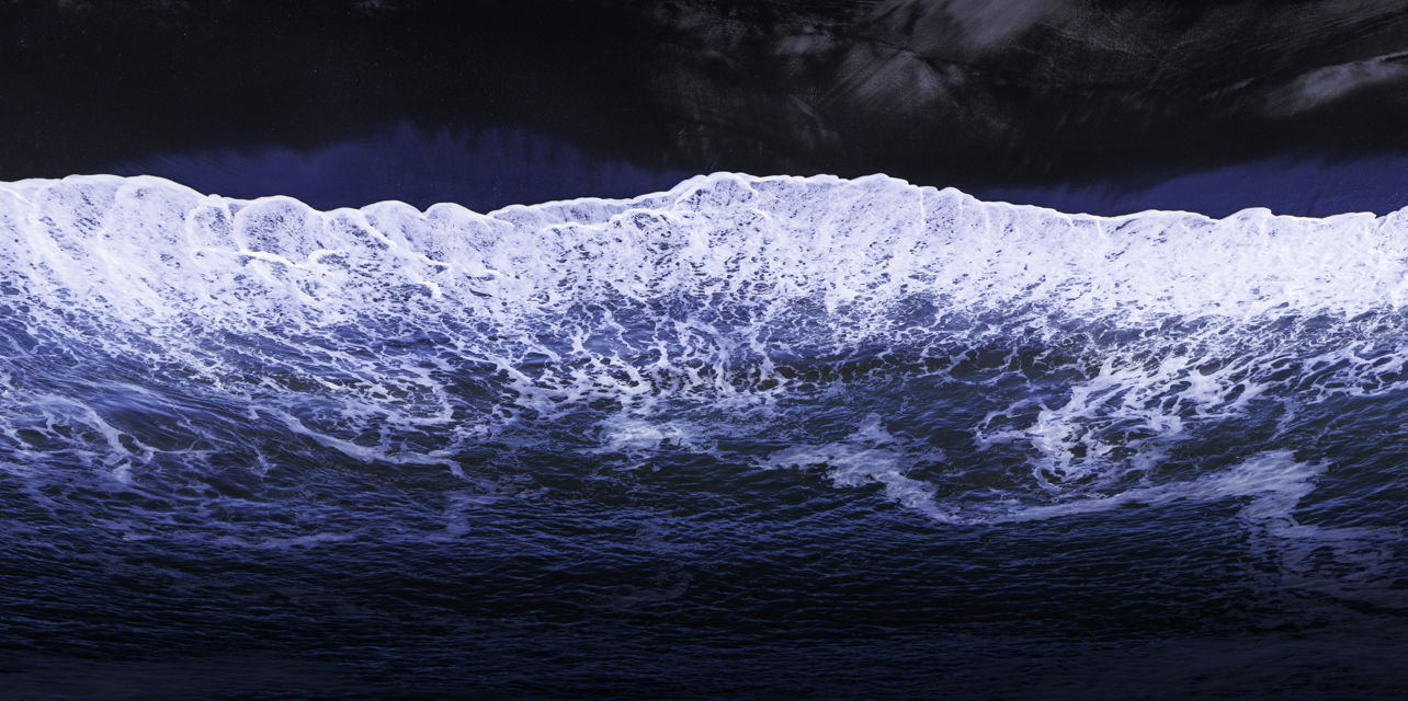 Waved - A foamy wave on Tongoio Beach