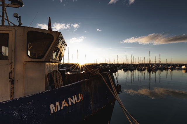 Manui - Commercial fishing boat Manui berthed at Ahuriri Marina